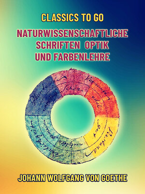cover image of Naturwissenschaftliche Schriften  Optik und Farbenlehre